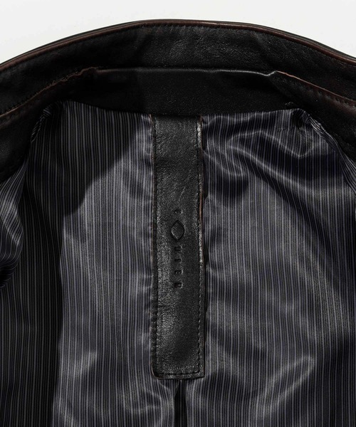 C DIEM（カルペディエム）の「C DIEM(カルペディエム)ティーコア ダブルスタンドカラー シングルライダースジャケット（ライダースジャケット・メンズ・ブラック・XL/L/M）」の13枚目の写真