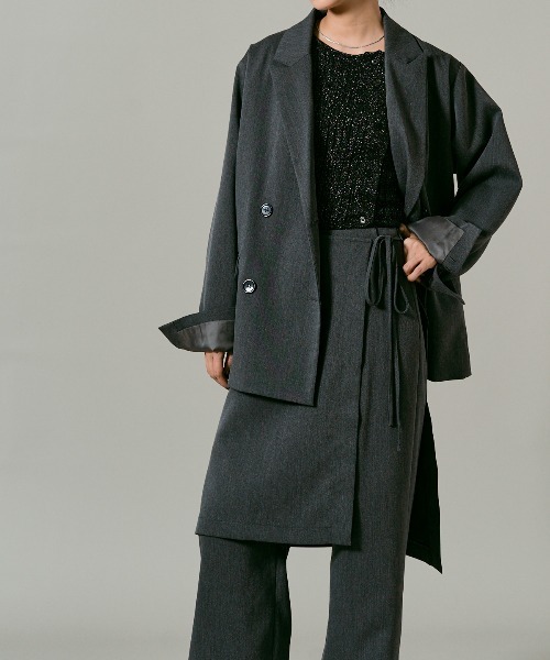 W:Huku(フーク)の「【W:Huku / クラシカルツイルシリーズ】レイヤード スラックス パンツ / Classic Twill Layered Slacks(スラックス・レディース・ベージュ/チャコール/ブラウン/ブラック・L/M)」の20枚目の写真