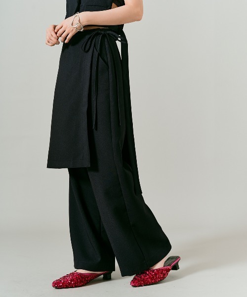 W:Huku(フーク)の「【W:Huku / クラシカルツイルシリーズ】レイヤード スラックス パンツ / Classic Twill Layered Slacks(スラックス・レディース・ベージュ/チャコール/ブラウン/ブラック・L/M)」の21枚目の写真