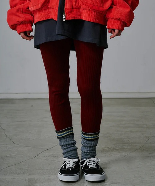 FACETASM（ファセッタズム）の「FACETASM/ファセッタズム RIB SOCKS 靴下（ソックス/靴下・メンズ・グレー/ホワイト・00）」の5枚目の写真