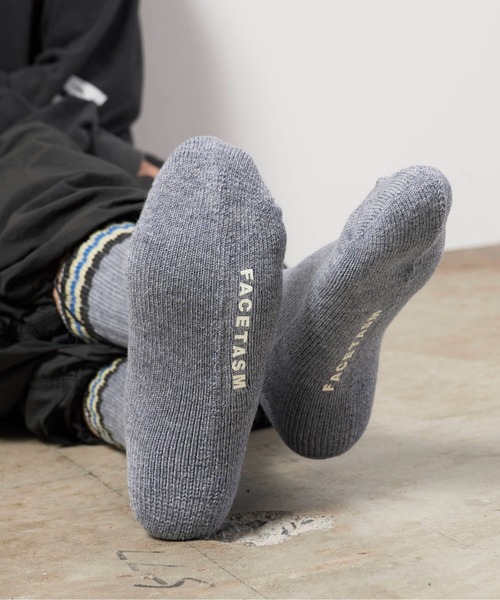 FACETASM（ファセッタズム）の「FACETASM/ファセッタズム RIB SOCKS 靴下（ソックス/靴下・メンズ・グレー/ホワイト・00）」の14枚目の写真