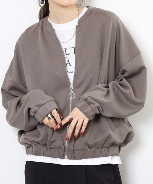 mitis（ミティス）の「mitis ダンボールギャザーブルゾン（ブルゾン・レディース・グレー/チャコール/アイボリー/ブラック/モカ・M）」の5枚目の写真
