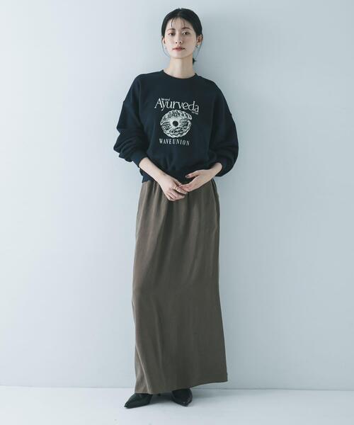 URBAN RESEARCH(アーバンリサーチ)の「キュプラギャザーIラインスカート(スカート・レディース・グリーン系その他/チャコールグレー/グレー・36/38)」の10枚目の写真
