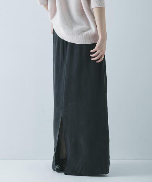 URBAN RESEARCH（アーバンリサーチ）の「キュプラギャザーIラインスカート（スカート・レディース・グリーン系その他/チャコールグレー/グレー・36/38）」の22枚目の写真