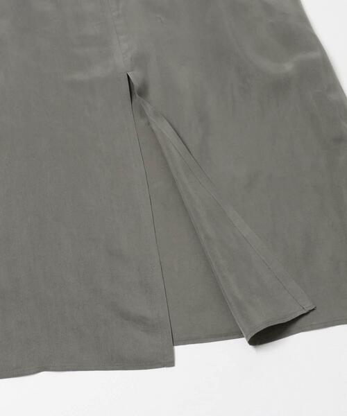 URBAN RESEARCH（アーバンリサーチ）の「キュプラギャザーIラインスカート（スカート・レディース・グリーン系その他/チャコールグレー/グレー・36/38）」の4枚目の写真