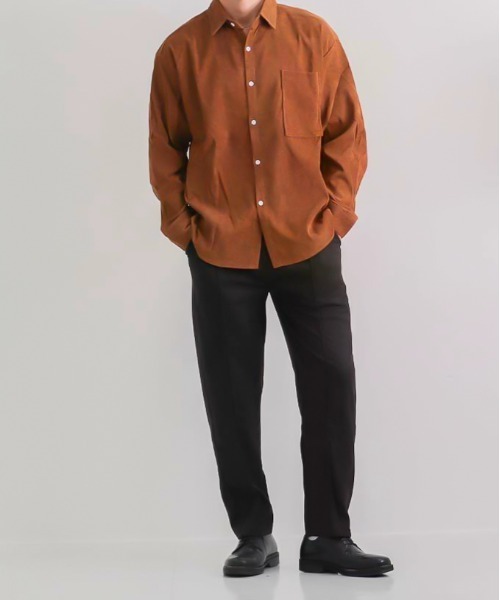 B.I.D.(ビーアイディー)の「《コーデュロイシャツ》(シャツ/ブラウス・メンズ・ブラウン/グレー/ブラック・LARGE/MEDIUM)」の3枚目の写真