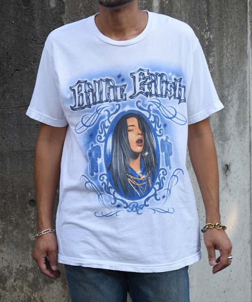 VINTAGE(ヴィンテージ)の「【USED】“Billie Eilish” バンド Tシャツ(Tシャツ/カットソー・メンズ・ホワイト・MEDIUM)」の6枚目の写真