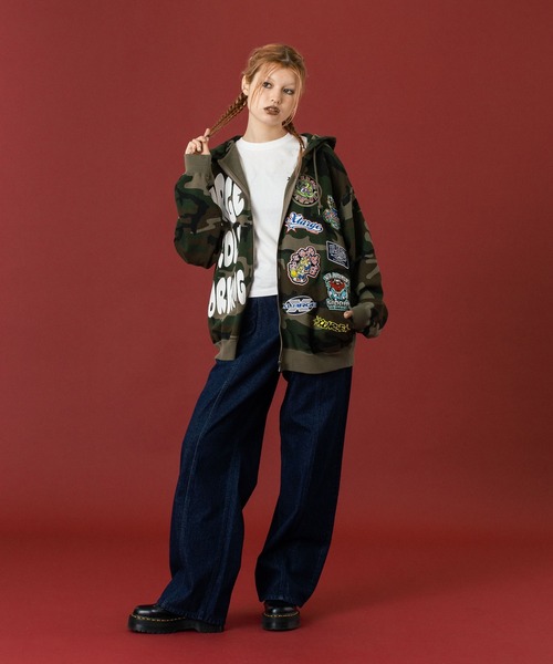 XLARGE（エクストララージ）の「PANELED DENIM PANTS（デニムパンツ・メンズ・インディゴブルー/グレー/ブラック・36inch/30inch/32inch/34inch）」の10枚目の写真