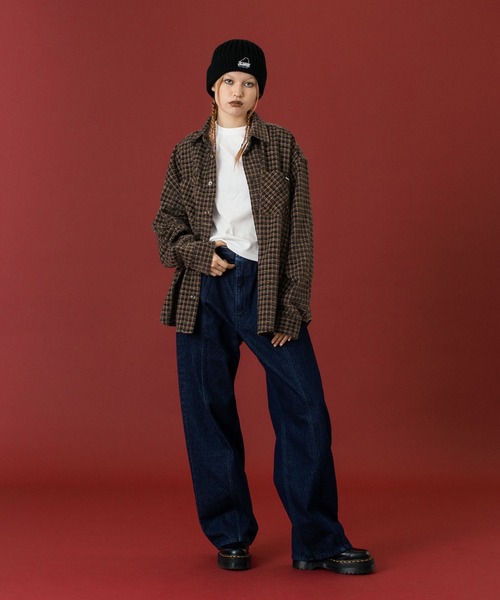XLARGE（エクストララージ）の「PANELED DENIM PANTS（デニムパンツ・メンズ・インディゴブルー/グレー/ブラック・36inch/30inch/32inch/34inch）」の11枚目の写真