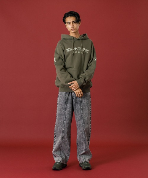 XLARGE（エクストララージ）の「PANELED DENIM PANTS（デニムパンツ・メンズ・インディゴブルー/グレー/ブラック・36inch/30inch/32inch/34inch）」の14枚目の写真