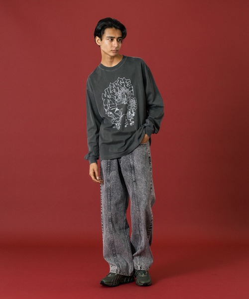 XLARGE（エクストララージ）の「PANELED DENIM PANTS（デニムパンツ・メンズ・インディゴブルー/グレー/ブラック・36inch/30inch/32inch/34inch）」の15枚目の写真