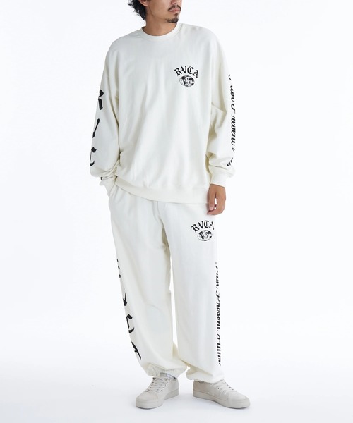 RVCA(ルーカ)の「RVCA メンズ VA WORLD WIDE PT セットアップボトムス 【2025年秋冬モデル】/ルーカサイドロゴプリントウエストゴムスウェットパンツ(SETUP対応可能)(スウェットパンツ・メンズ・オフホワイト/ブラック/ブラウン系その他・SMALL/MEDIUM/LARGE/X-LARGE)」の18枚目の写真