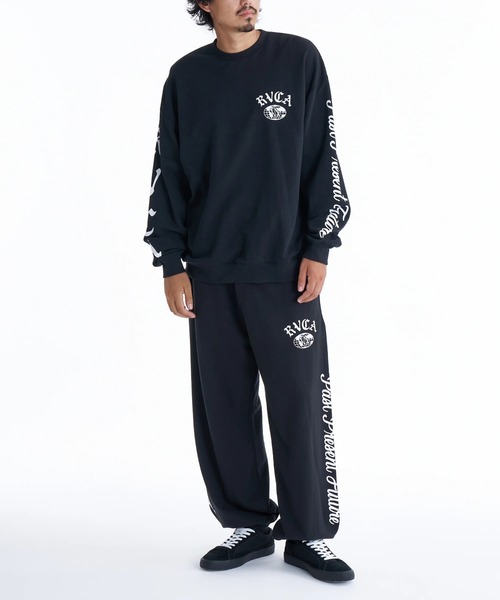 RVCA(ルーカ)の「RVCA メンズ VA WORLD WIDE PT セットアップボトムス 【2025年秋冬モデル】/ルーカサイドロゴプリントウエストゴムスウェットパンツ(SETUP対応可能)(スウェットパンツ・メンズ・オフホワイト/ブラック/ブラウン系その他・SMALL/MEDIUM/LARGE/X-LARGE)」の11枚目の写真