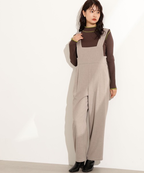 N.(N. Natural Beauty Basic)(エヌエヌナチュラルビューティーベーシック)の「ラインモックネックニット(ニット/セーター・レディース・ブラウン/ネイビー/オフホワイト・MEDIUM)」の18枚目の写真