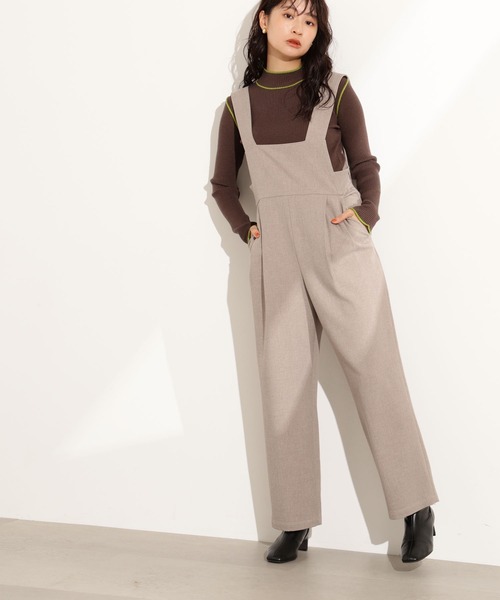 N.(N. Natural Beauty Basic)(エヌエヌナチュラルビューティーベーシック)の「ラインモックネックニット(ニット/セーター・レディース・ブラウン/ネイビー/オフホワイト・MEDIUM)」の19枚目の写真