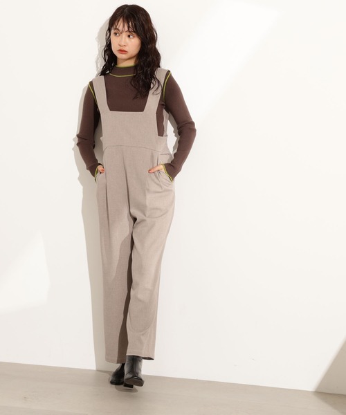 N.(N. Natural Beauty Basic)(エヌエヌナチュラルビューティーベーシック)の「ラインモックネックニット(ニット/セーター・レディース・ブラウン/ネイビー/オフホワイト・MEDIUM)」の21枚目の写真