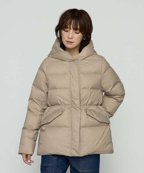 COMME CA Wardrobe（コムサワードローブ）の「【WEB限定：13号】ナイロンタフタ ダウンコート（ダウンジャケット/コート・レディース・ブラック/ベージュ・13号）」の11枚目の写真