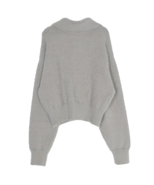 Ungrid(アングリッド)の「【WEB限定】シャギーニットショートカーディガン(カーディガン/ボレロ・レディース・ブラウン/レッド/ライトグレー・FREE)」の11枚目の写真