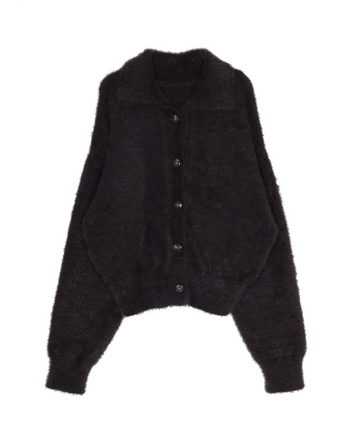 Ungrid(アングリッド)の「【WEB限定】シャギーニットショートカーディガン(カーディガン/ボレロ・レディース・ブラウン/レッド/ライトグレー・FREE)」の16枚目の写真