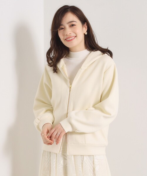 ITS'DEMO（イッツデモ）の「【洗濯機OK】ダンボールパーカ（パーカー・レディース・アイボリー/ブラック/ブラウン系その他・00）」の16枚目の写真