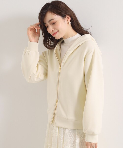 ITS'DEMO（イッツデモ）の「【洗濯機OK】ダンボールパーカ（パーカー・レディース・アイボリー/ブラック/ブラウン系その他・00）」の17枚目の写真