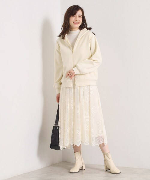 ITS'DEMO（イッツデモ）の「【洗濯機OK】ダンボールパーカ（パーカー・レディース・アイボリー/ブラック/ブラウン系その他・00）」の18枚目の写真