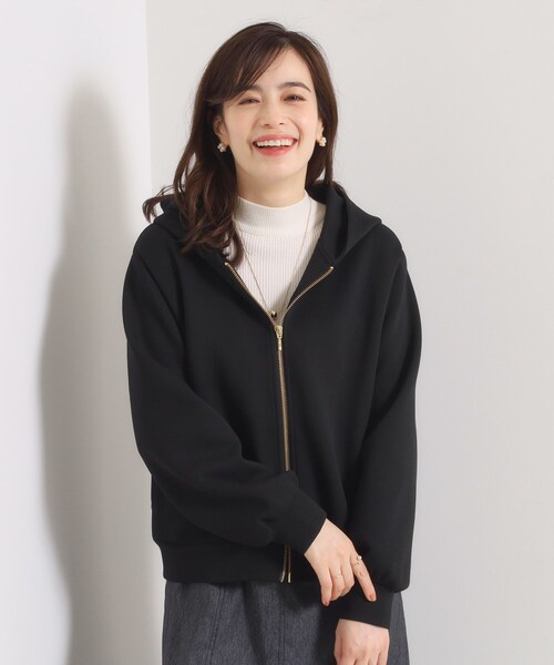 ITS'DEMO（イッツデモ）の「【洗濯機OK】ダンボールパーカ（パーカー・レディース・アイボリー/ブラック/ブラウン系その他・00）」の20枚目の写真