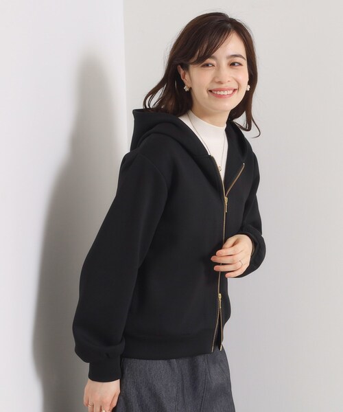 ITS'DEMO（イッツデモ）の「【洗濯機OK】ダンボールパーカ（パーカー・レディース・アイボリー/ブラック/ブラウン系その他・00）」の21枚目の写真