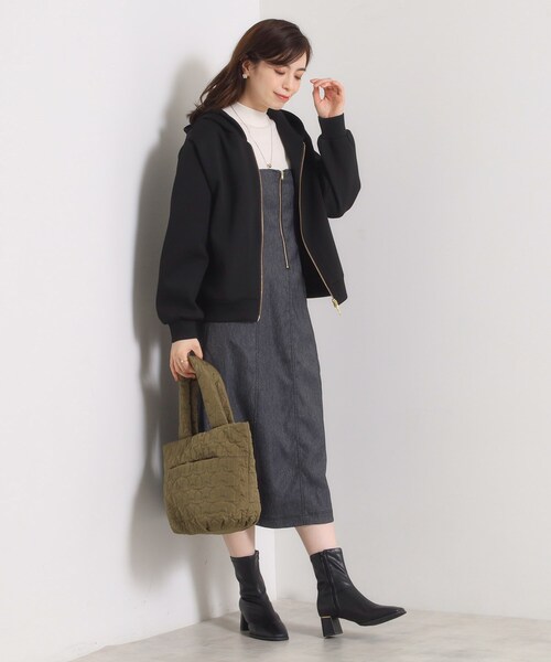 ITS'DEMO（イッツデモ）の「【洗濯機OK】ダンボールパーカ（パーカー・レディース・アイボリー/ブラック/ブラウン系その他・00）」の22枚目の写真