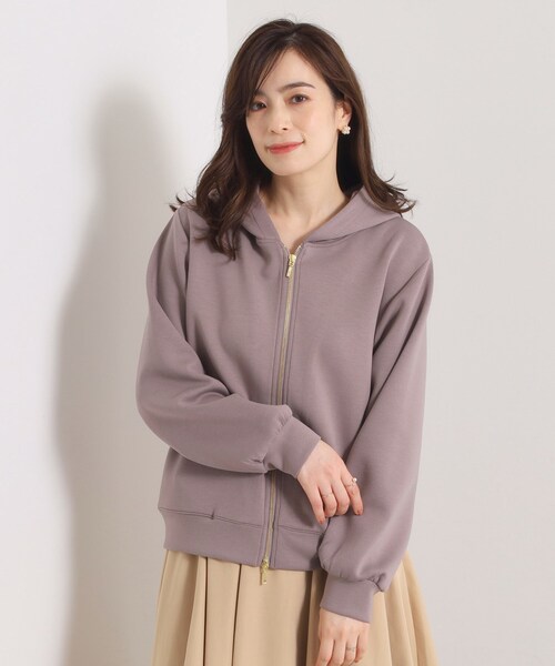 ITS'DEMO（イッツデモ）の「【洗濯機OK】ダンボールパーカ（パーカー・レディース・アイボリー/ブラック/ブラウン系その他・00）」の15枚目の写真