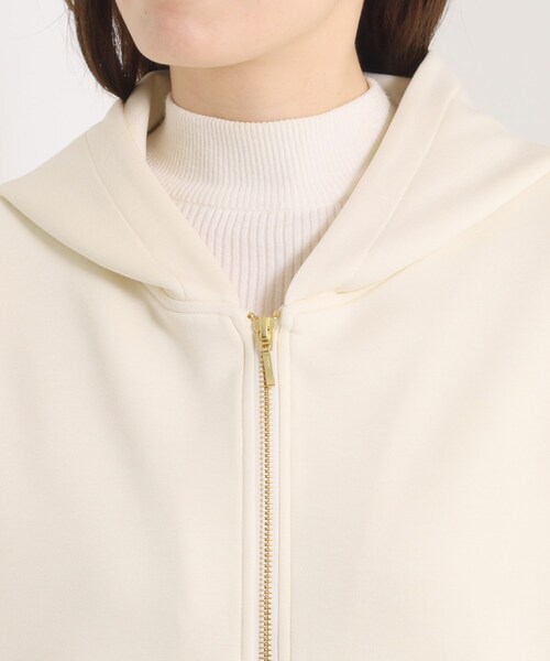 ITS'DEMO（イッツデモ）の「【洗濯機OK】ダンボールパーカ（パーカー・レディース・アイボリー/ブラック/ブラウン系その他・00）」の10枚目の写真