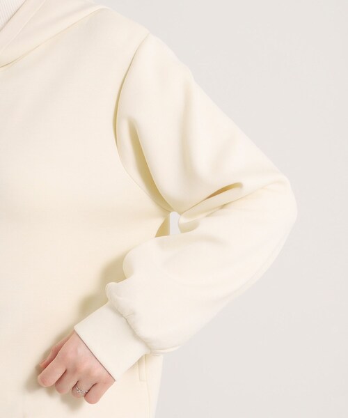 ITS'DEMO（イッツデモ）の「【洗濯機OK】ダンボールパーカ（パーカー・レディース・アイボリー/ブラック/ブラウン系その他・00）」の11枚目の写真