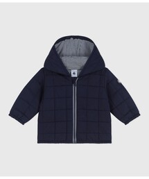 649.PETIT BATEAU 中綿　フードジャケット　グレー　4ans オンライン で 販売ベビー・キッズ - mezzo pianoメゾピアノ 中綿