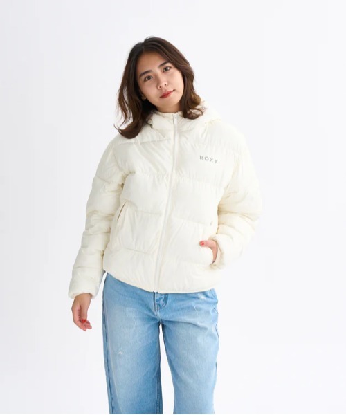 ROXY(ロキシー)の「MY BREAK /ロキシーエコダウン撥水ジャケット(ダウンジャケット/コート・レディース・ブラック/ナチュラル/ブルー/ベージュ・MEDIUM/LARGE)」の21枚目の写真