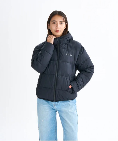 ROXY(ロキシー)の「MY BREAK /ロキシーエコダウン撥水ジャケット(ダウンジャケット/コート・レディース・ブラック/ナチュラル/ブルー/ベージュ・MEDIUM/LARGE)」の8枚目の写真