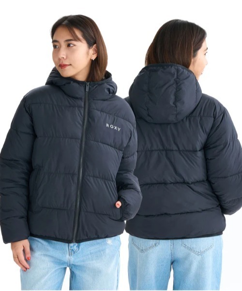 ROXY(ロキシー)の「MY BREAK /ロキシーエコダウン撥水ジャケット(ダウンジャケット/コート・レディース・ブラック/ナチュラル/ブルー/ベージュ・MEDIUM/LARGE)」の5枚目の写真