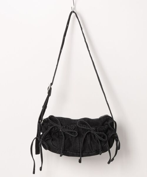 Heather（ヘザー）の「WリボンデザインBAG　603616（ショルダーバッグ・レディース・ブラック系その他/ブラック/ブラウン・ONE SIZE）」の2枚目の写真