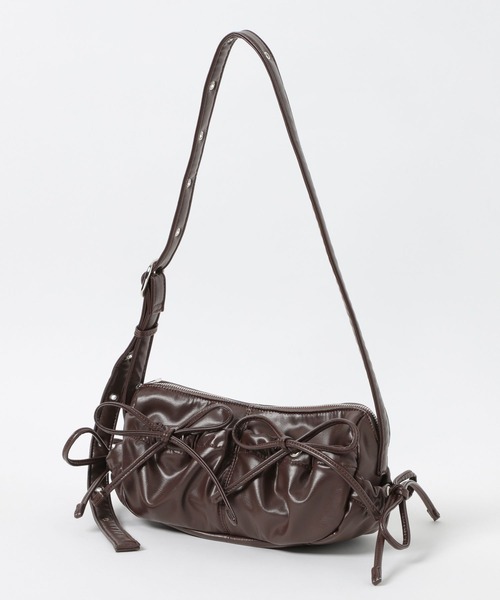 Heather（ヘザー）の「WリボンデザインBAG　603616（ショルダーバッグ・レディース・ブラック系その他/ブラック/ブラウン・ONE SIZE）」の10枚目の写真