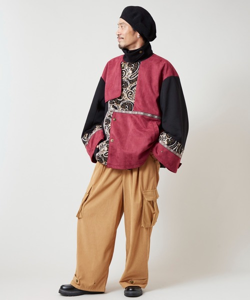 チャイハネ（チャイハネ）の「【チャイハネ】異素材パッチワークMEN'Sアウター（その他アウター・メンズ・ネイビー/ブラック・FREE）」の5枚目の写真