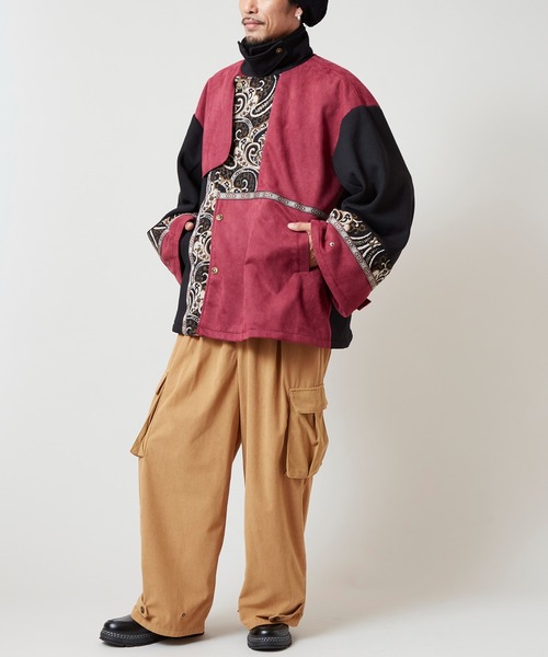 チャイハネ（チャイハネ）の「【チャイハネ】異素材パッチワークMEN'Sアウター（その他アウター・メンズ・ネイビー/ブラック・FREE）」の6枚目の写真