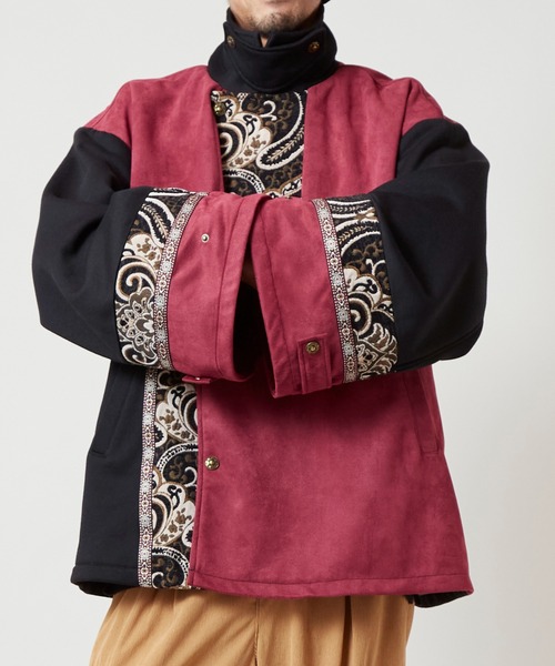 チャイハネ（チャイハネ）の「【チャイハネ】異素材パッチワークMEN'Sアウター（その他アウター・メンズ・ネイビー/ブラック・FREE）」の12枚目の写真