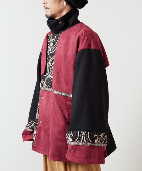 チャイハネ（チャイハネ）の「【チャイハネ】異素材パッチワークMEN'Sアウター（その他アウター・メンズ・ネイビー/ブラック・FREE）」の13枚目の写真