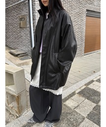 Didot.showroom(ディドット ショールーム)のビスコースレザーモッズジャケット(モッズコート)