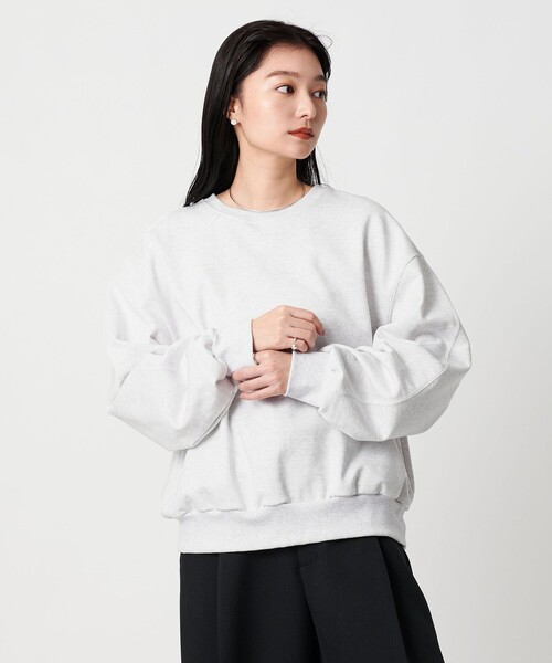 MARW UNITED ARROWS（マルゥ ユナイテッドアローズ）の「＜MARW UNITED ARROWS＞オーバースウェット プルオーバー（スウェット・レディース・ブラック/ライトグレー/モカ・FREE）」の2枚目の写真