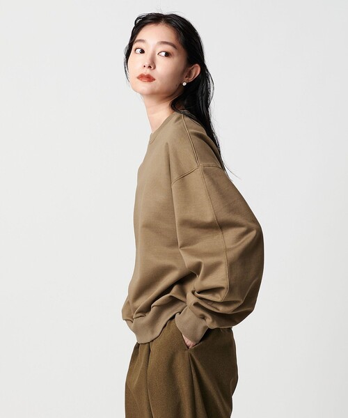 MARW UNITED ARROWS（マルゥ ユナイテッドアローズ）の「＜MARW UNITED ARROWS＞オーバースウェット プルオーバー（スウェット・レディース・ブラック/ライトグレー/モカ・FREE）」の10枚目の写真