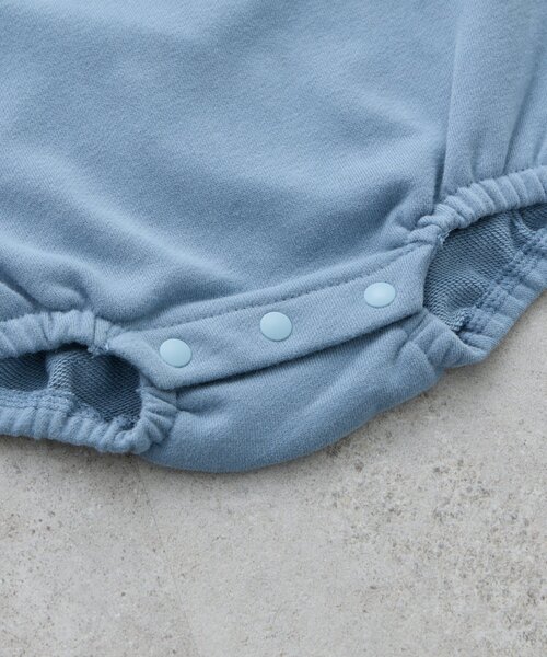 CIAOPANIC TYPY（チャオパニックティピー）の「【BABY】ポイントロゴ刺繍スウェットロンパース（ロンパース・キッズ・グレー/サックスブルー・80）」の16枚目の写真