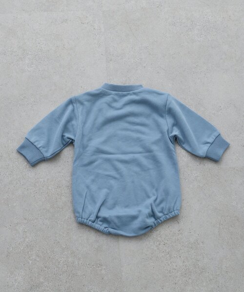 CIAOPANIC TYPY（チャオパニックティピー）の「【BABY】ポイントロゴ刺繍スウェットロンパース（ロンパース・キッズ・グレー/サックスブルー・80）」の19枚目の写真