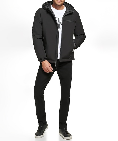 Calvin Klein / カルバン クライン 】HOODED STRETCH JACKET