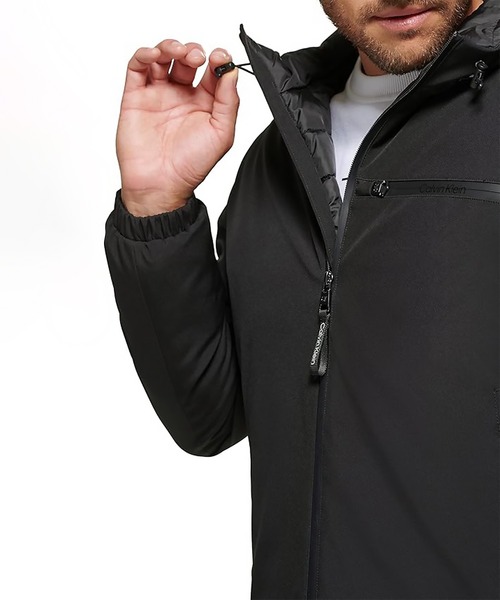 Calvin Klein / カルバン クライン 】HOODED STRETCH JACKET