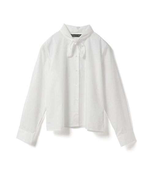 ミズイロインド　リボンタイブラウス　今季新品 mizuiroind（ミズイロインド） ブラウス シャツ リボンタイシャツ